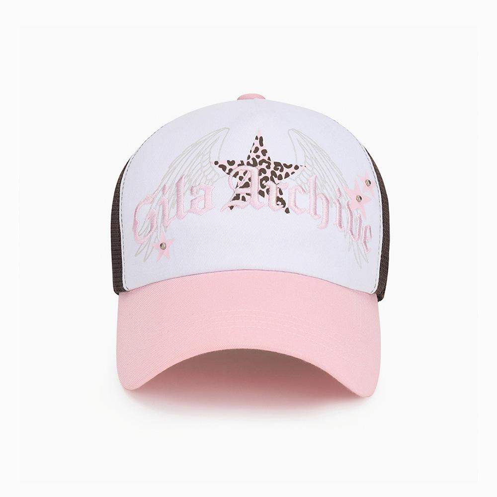 LEOPARD STAR WING MESH CAP_PK