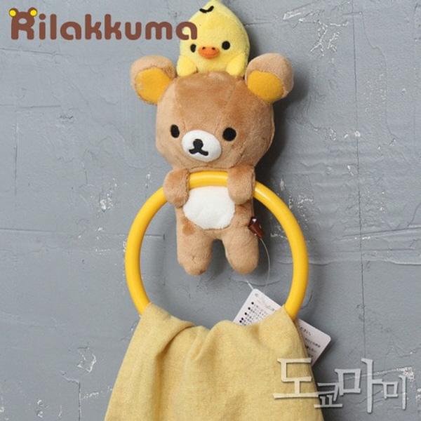 (일본) 리락쿠마 인형 수건걸이  주방 행주걸이 욕실 타올걸이 타올행거