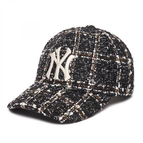 제니 트위드 커브조절캡 NY (Black)