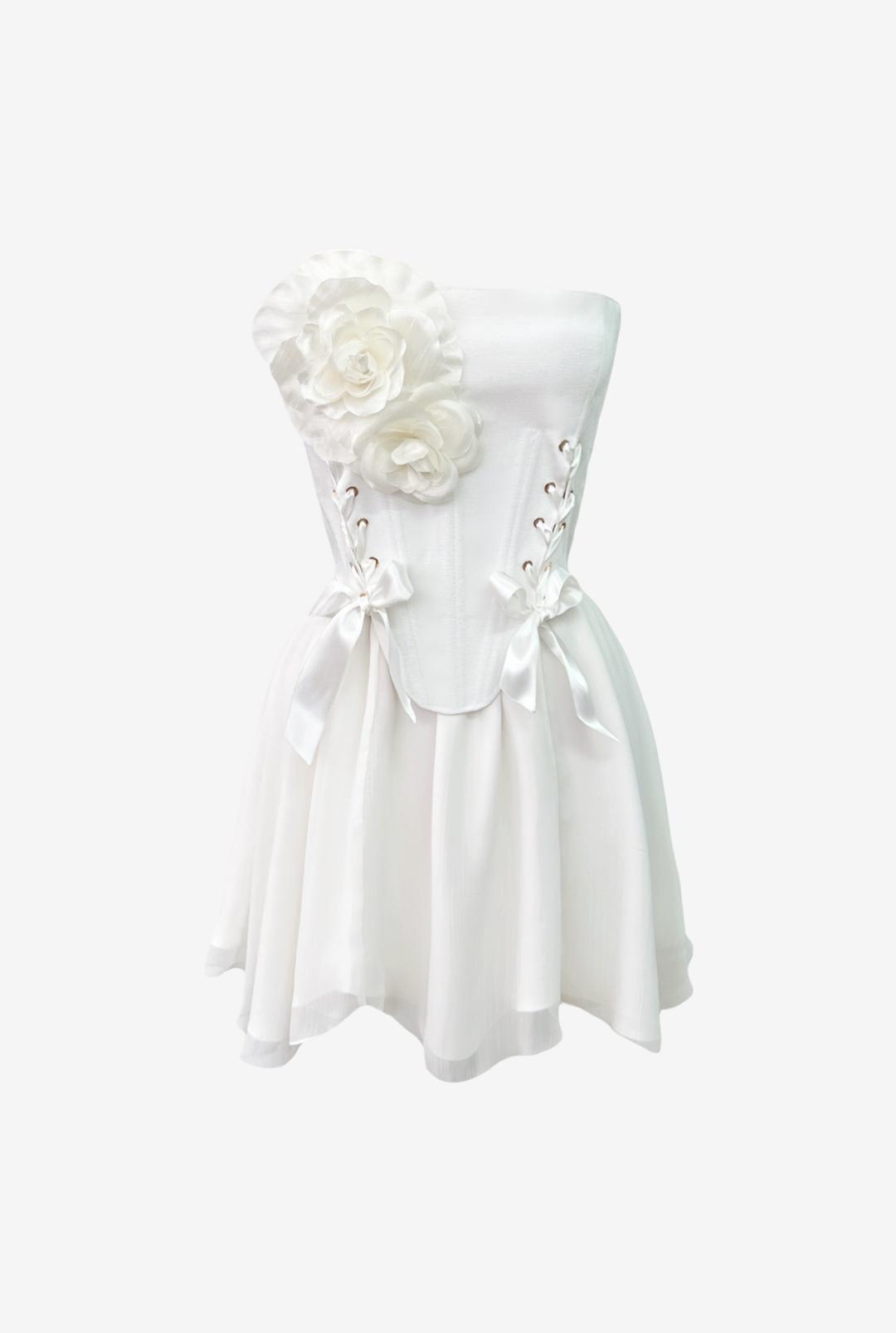 ROSE CORSET SET - UK 4 / EU 32 / US 0