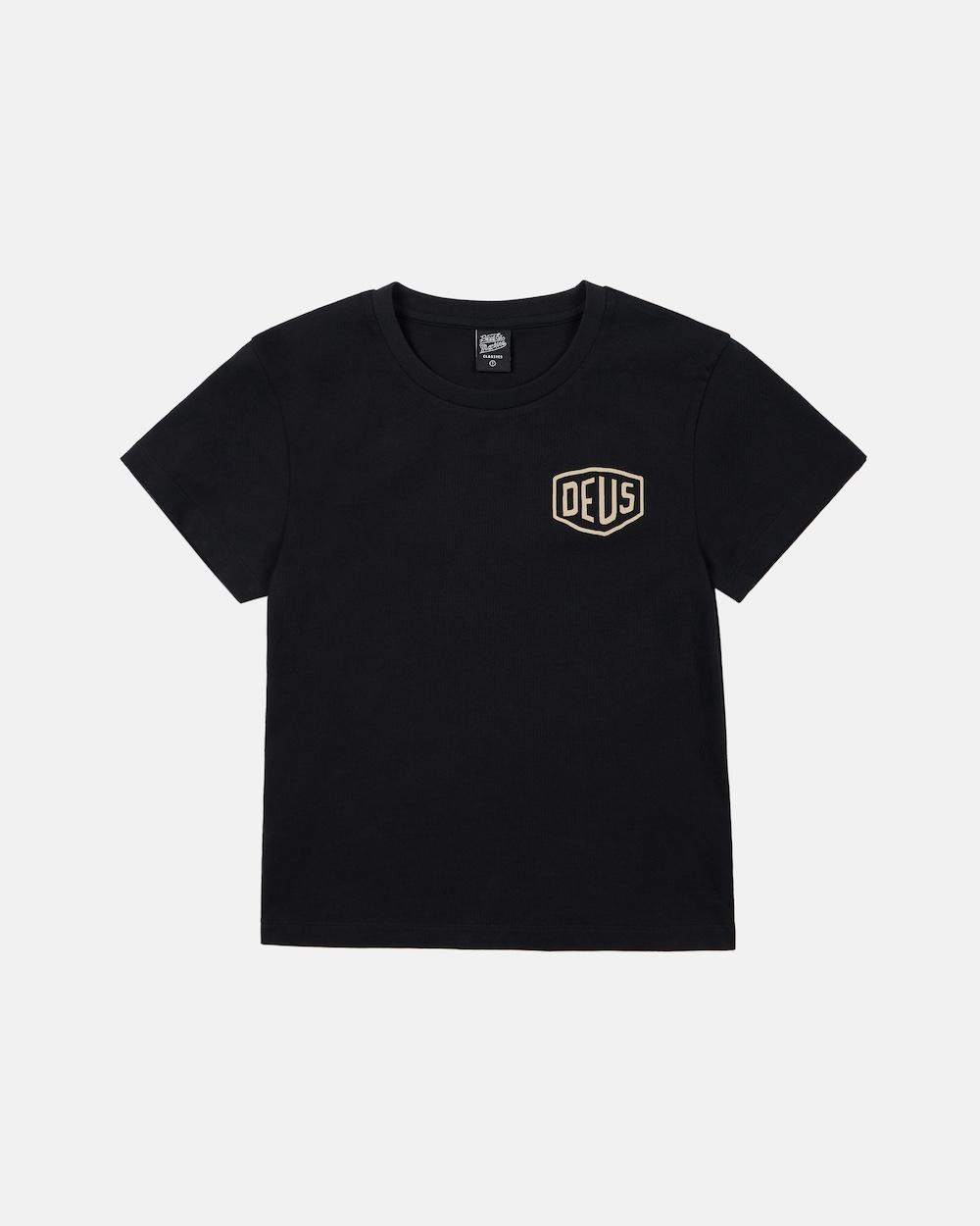W. Seoul College Address Crop Tee_Black