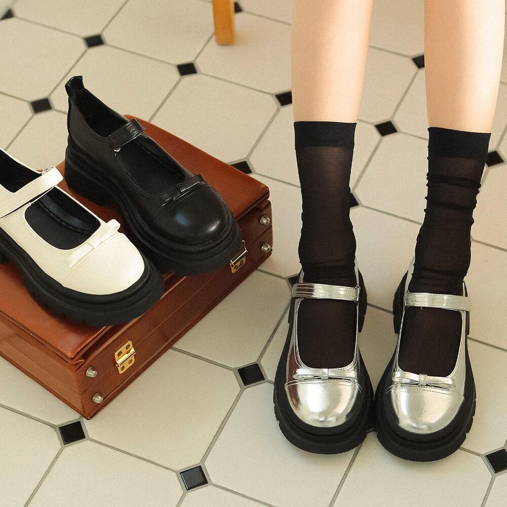 ljh7039 Platform velcro maryjane loafer _ 3colors