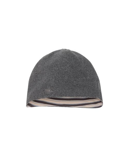 Bambi Reversible Hat Gray & Beige stripe