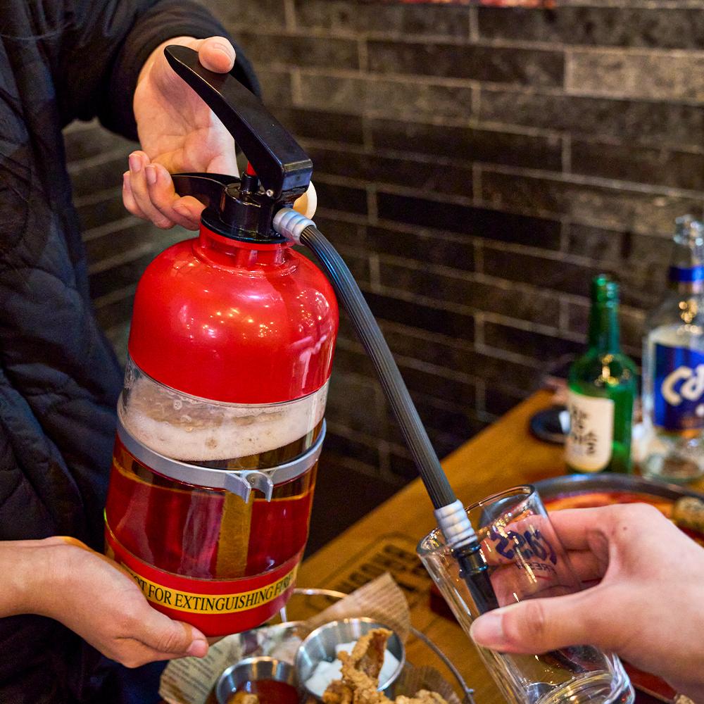 소화기 디스펜서 맥주잔 생일 자취 집순이 재밌는 웃긴 쓸데없는 신박한 선물