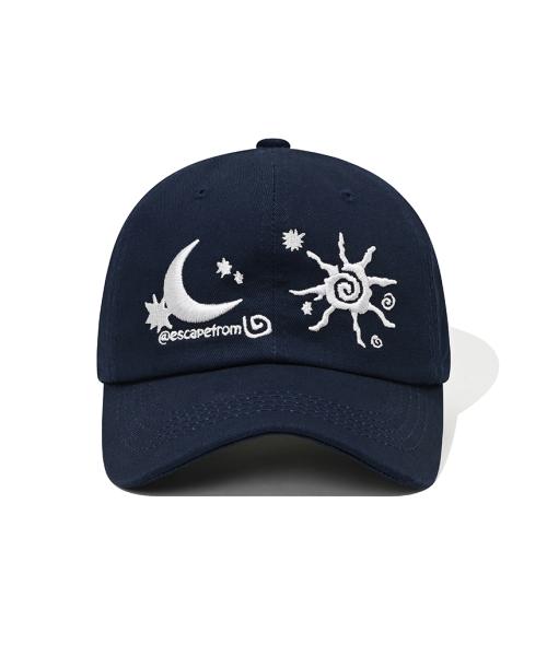 웨더 아이콘 볼캡 네이비