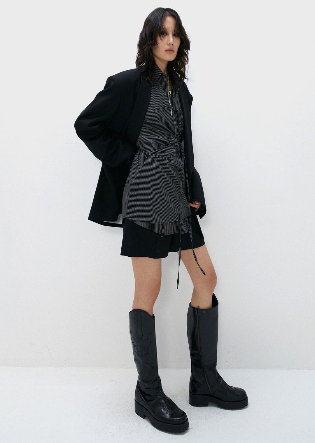 RAW EDGE SHORTS BLACK