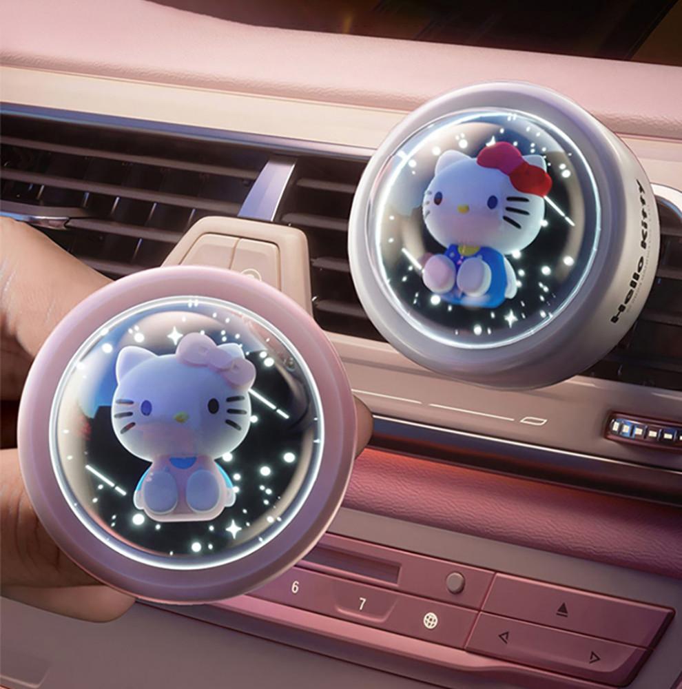 산리오 헬로키티 차량용 방향제 명품 고급 차량용 무드등 디퓨저