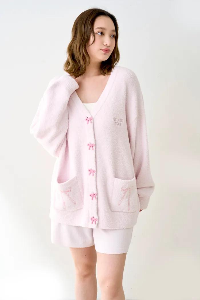 [KOREA EXCLUSIVE] BABY MOCO 리본 자카드 가디건 PWNT254045