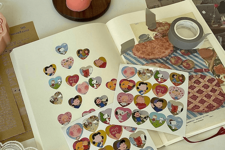 스누피 스티커 1p 다꾸 소품