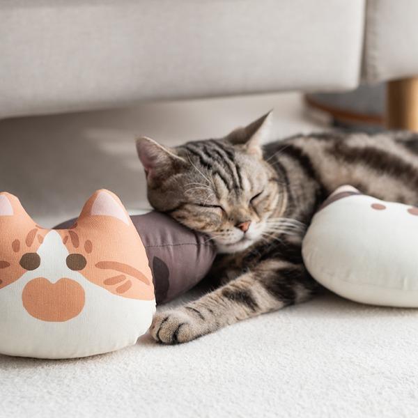 고양이 애착인형 고양이 장난감 꼼냥 고로롱 캣츠패밀리 캣닢쿠션