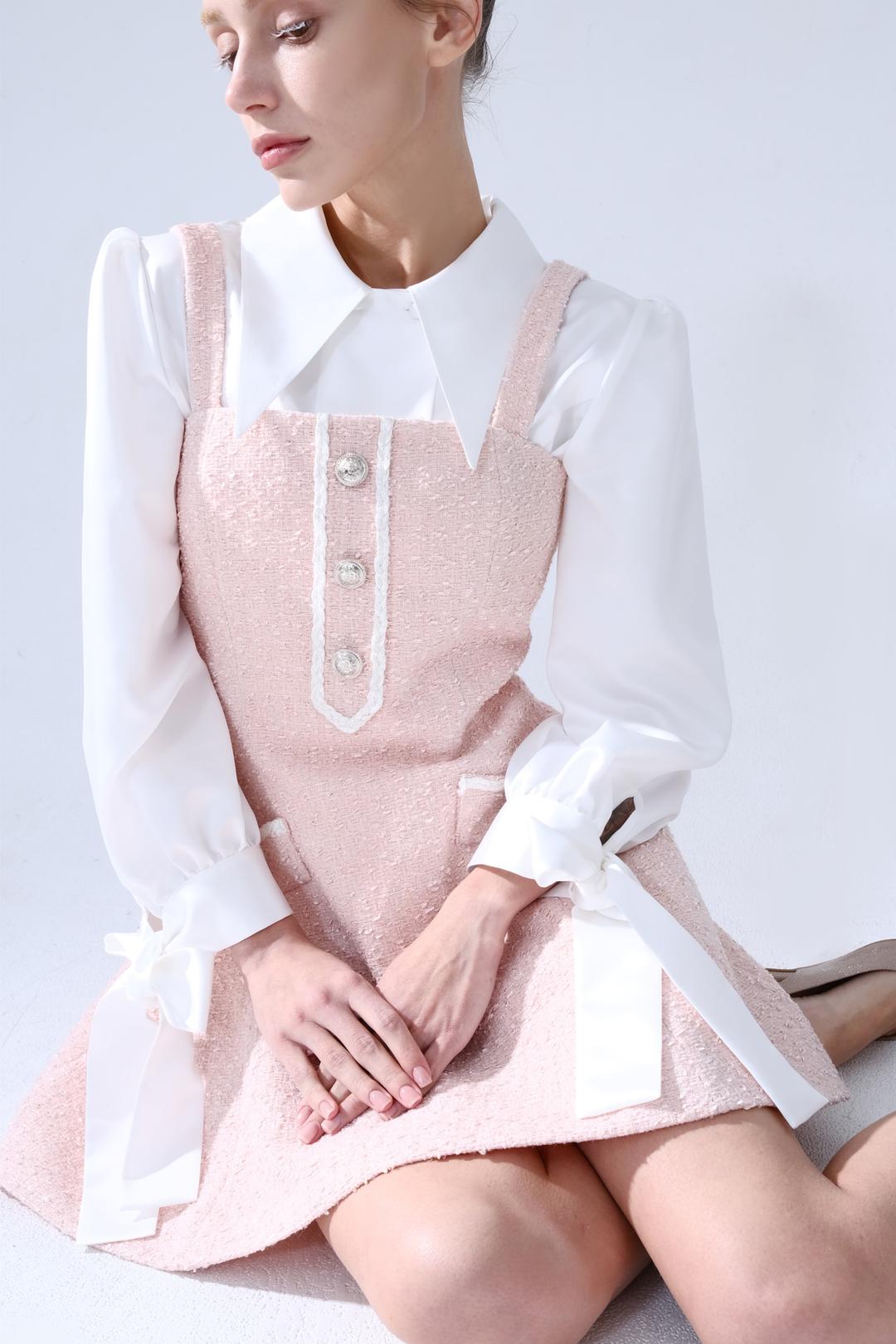 [3RD] Pink Spangle Princess Line Mini Dress