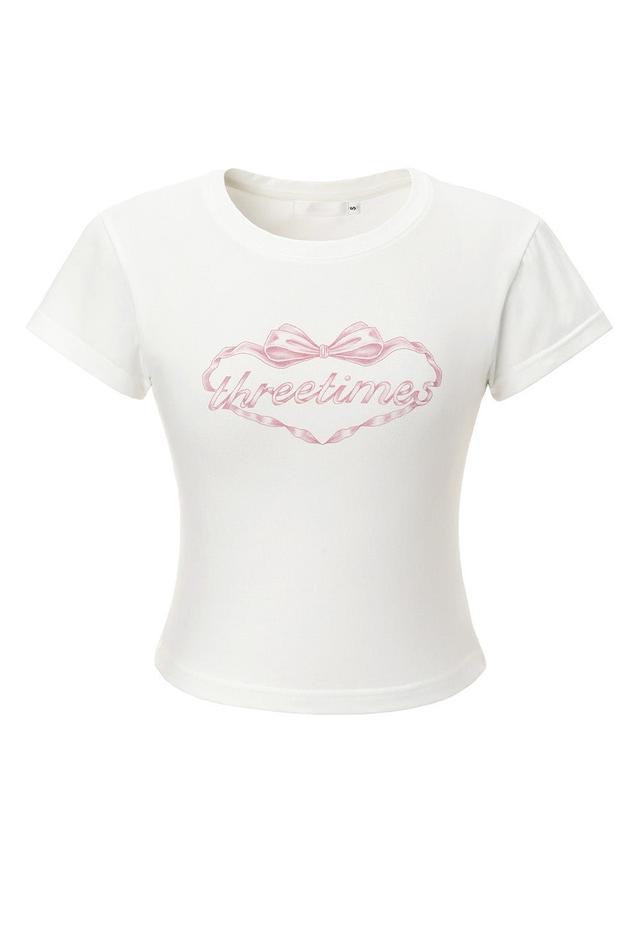[1st pre-order] Heart ribbon tee