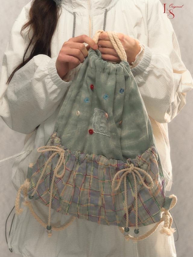 LOLOL Drawstring Canvas Backpack