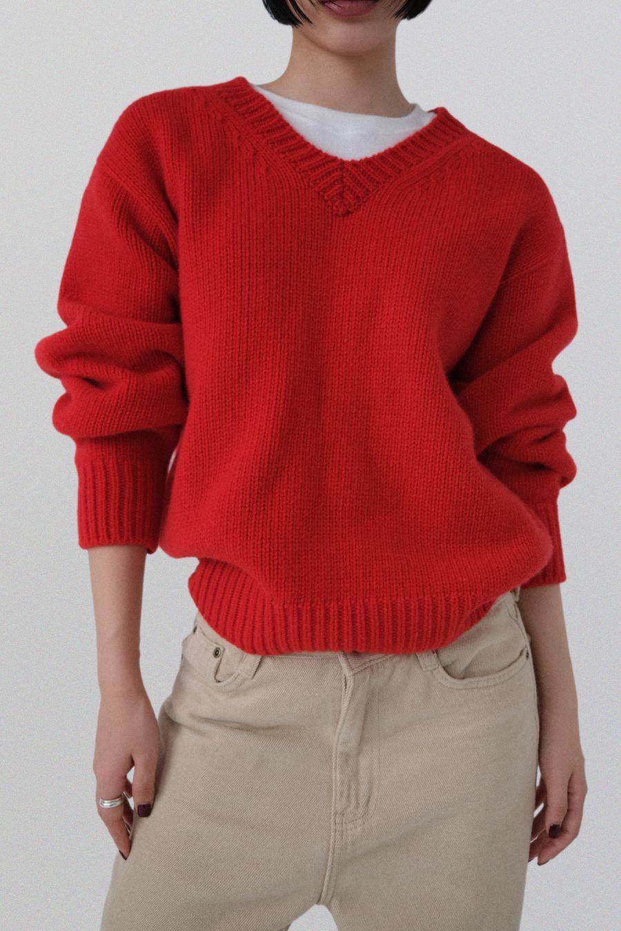 어텀 [made]파인울V니트 (울100)