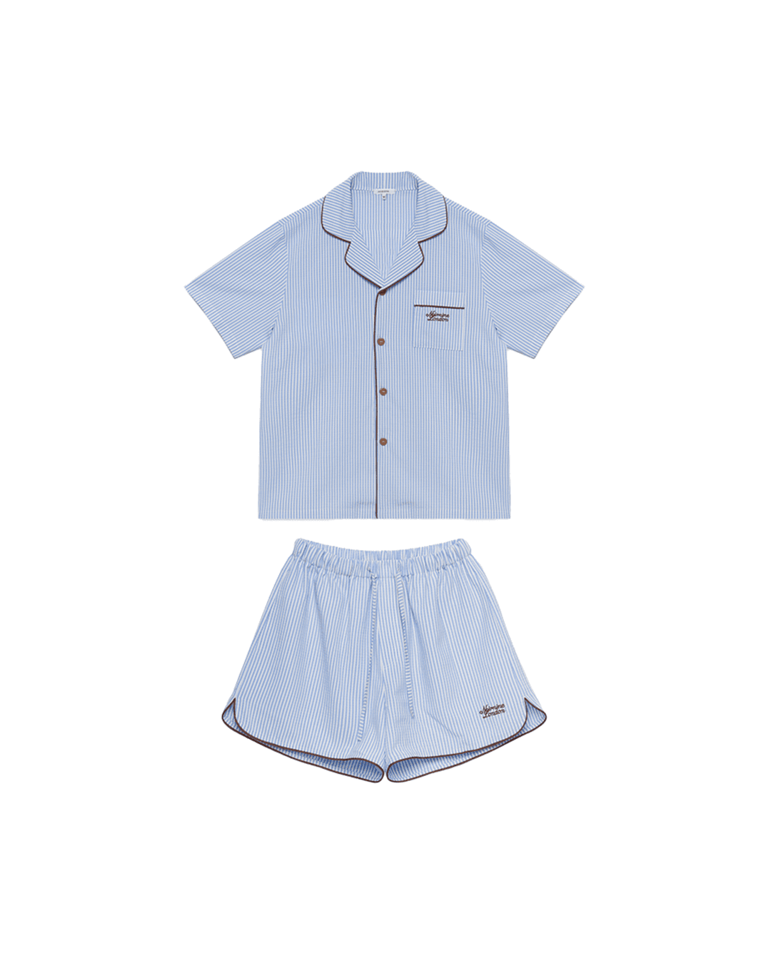 S_Stripe Pajama Set [BLUE]