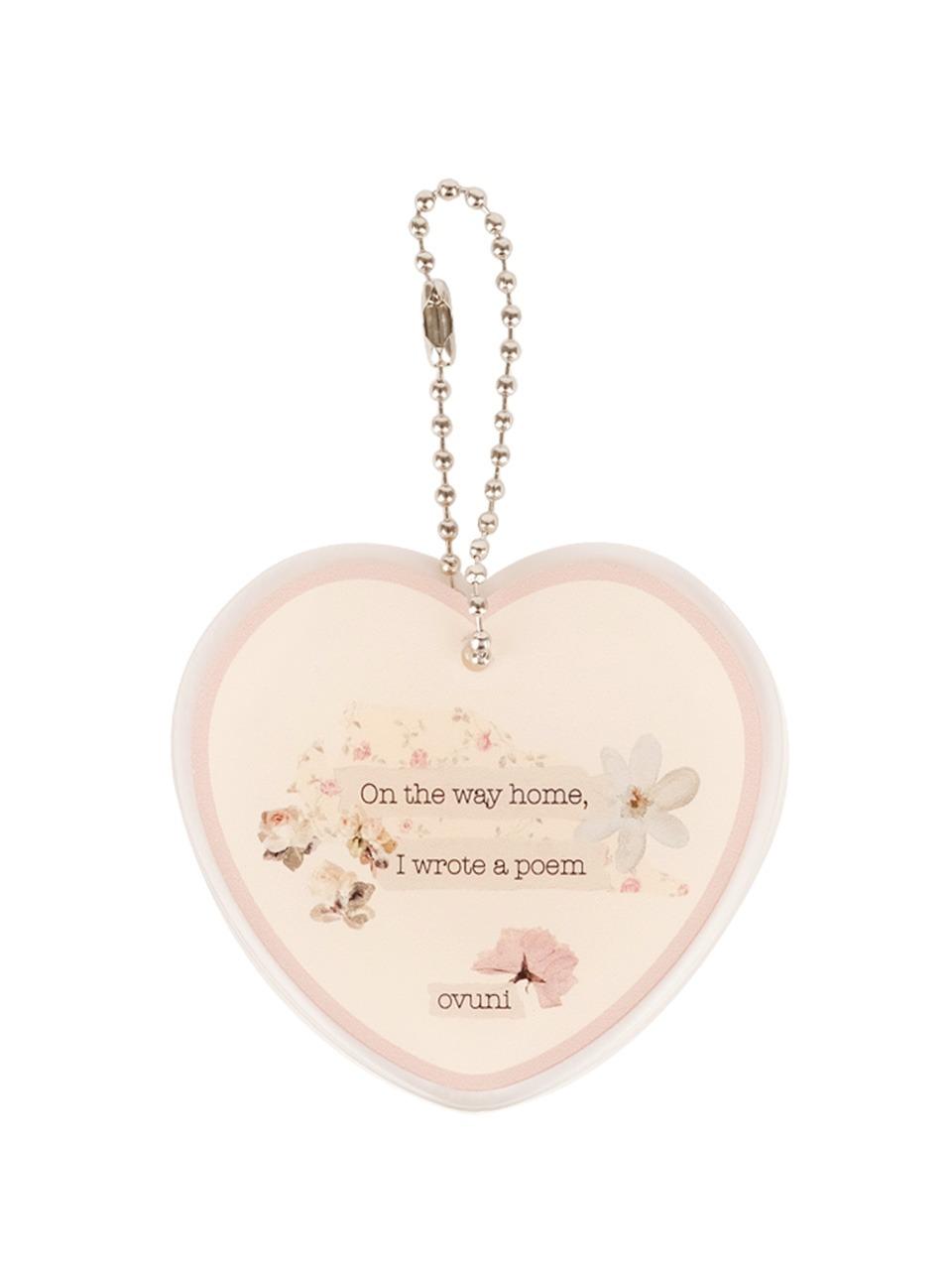 Acrylic momento keyring - A poem