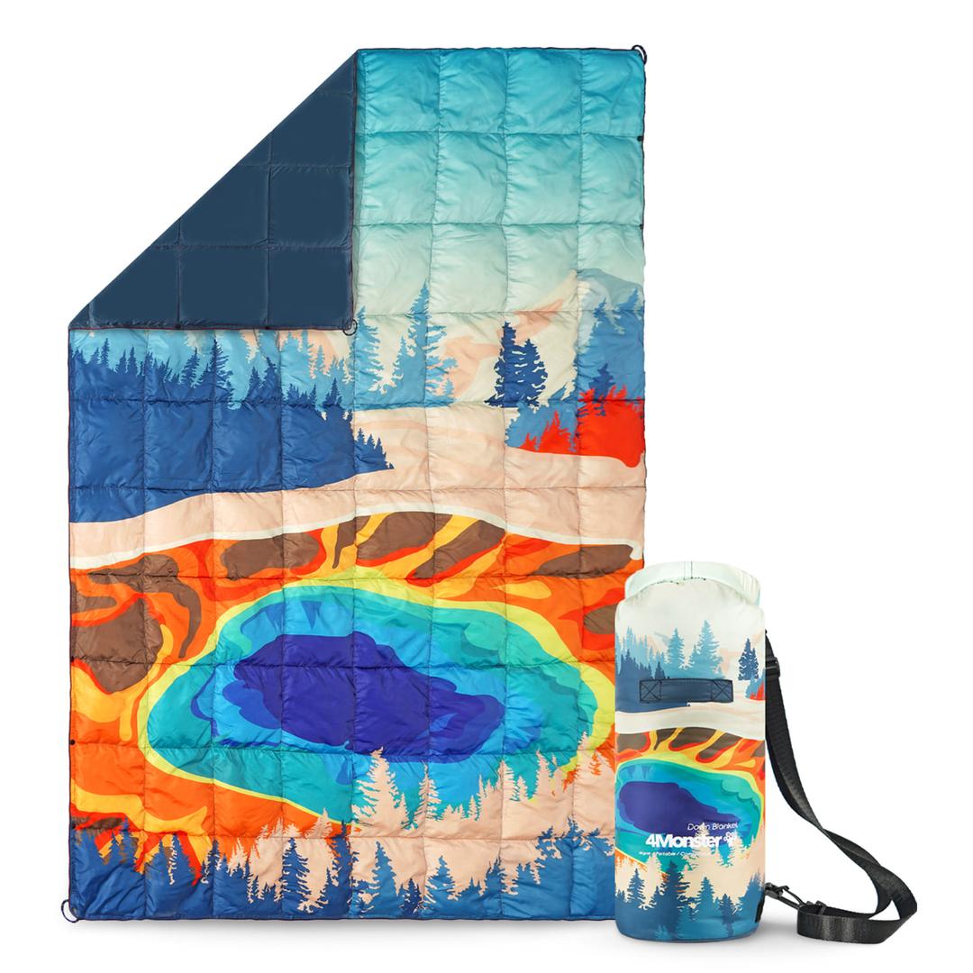 덕다운 캠핑이불 차박 초경량 사계절 다용도 침낭 블랭킷 프로 옐로우스톤