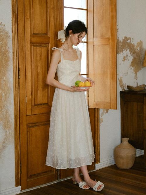 아우로라 스트랩 롱원피스