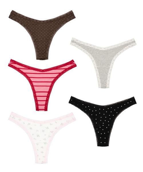 [5 color] 프리클 T-BACK 2팩