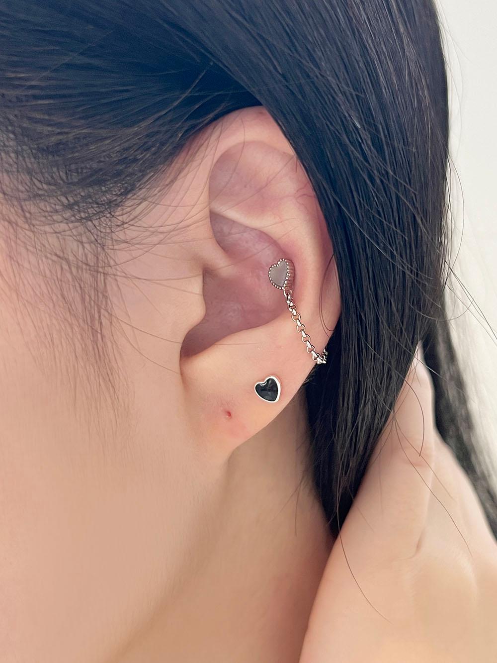 하트 자개 이너컨츠 피어싱