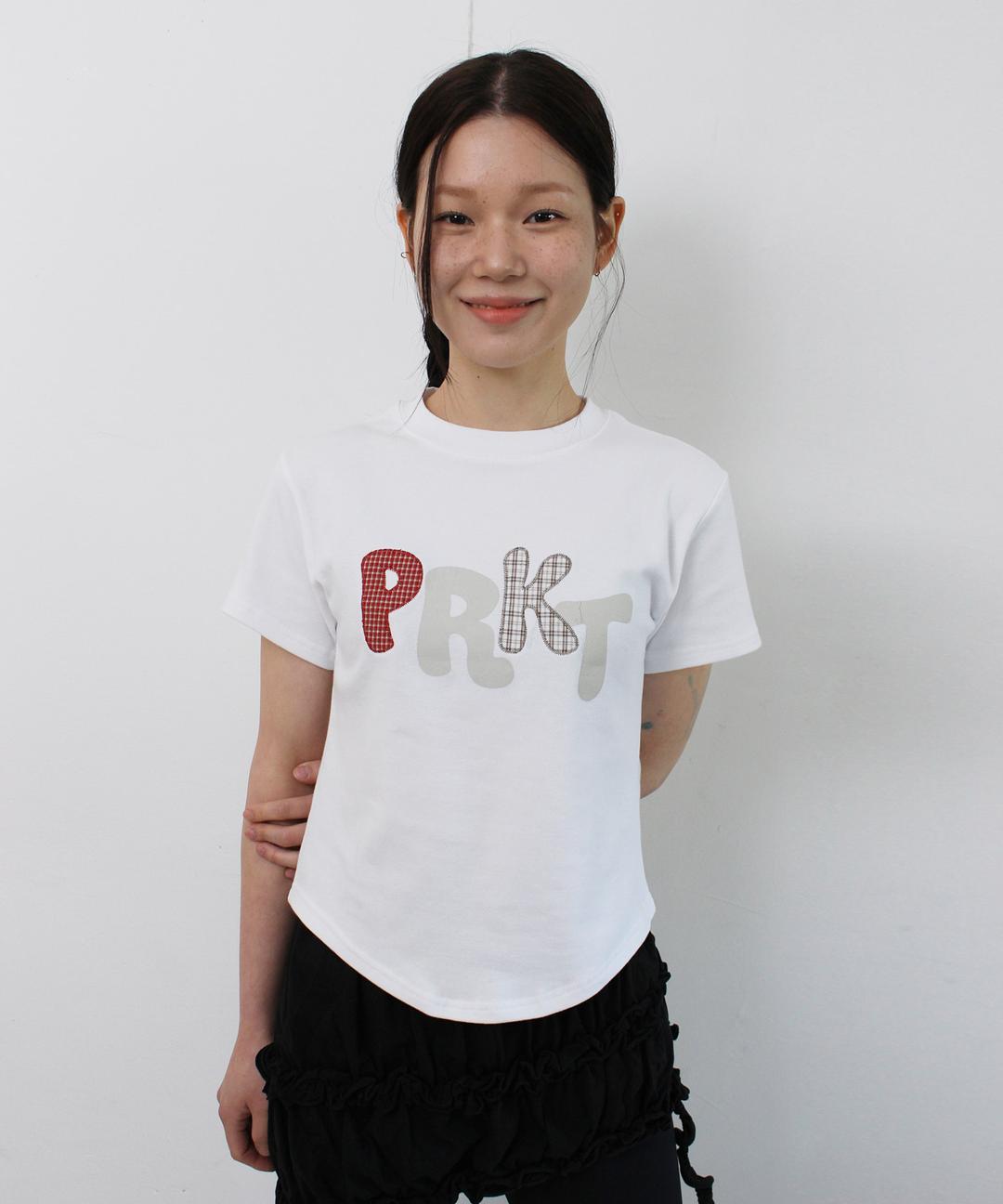 PRKT Plaid Patch T-shirt (White)