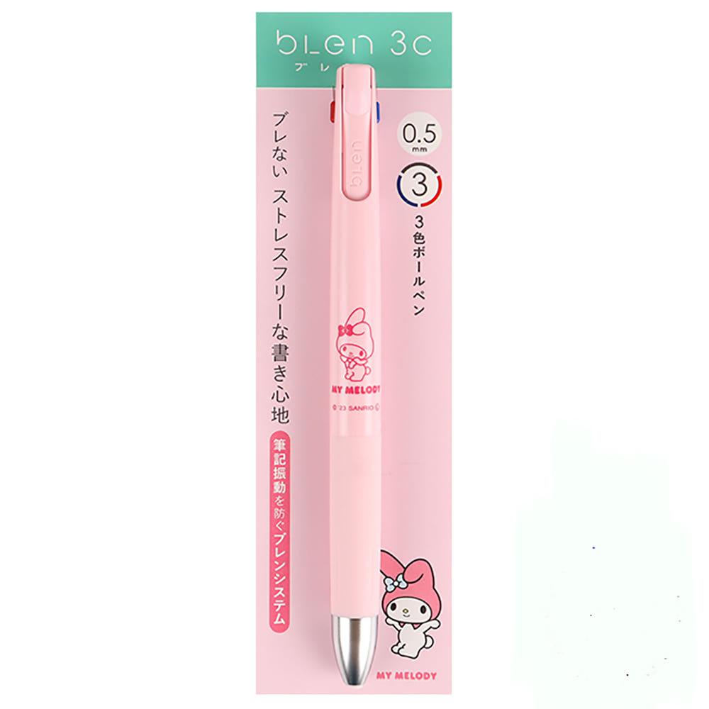 산리오볼펜 마이멜로디 제브라 블렌 BLEN 삼색 3색볼펜 멀티펜 귀여운 캐릭터 볼펜