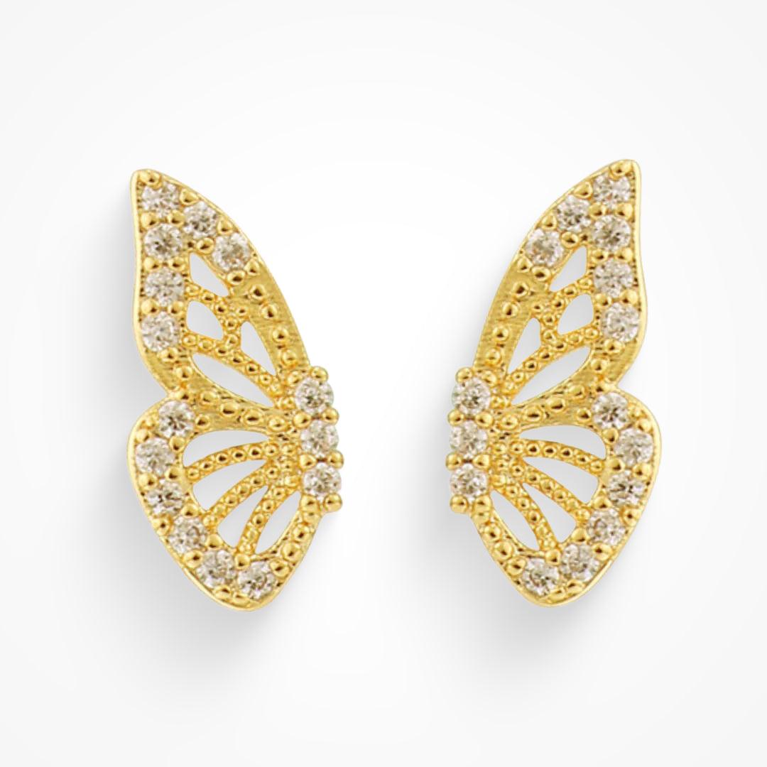 Flutter Earrings - Gold