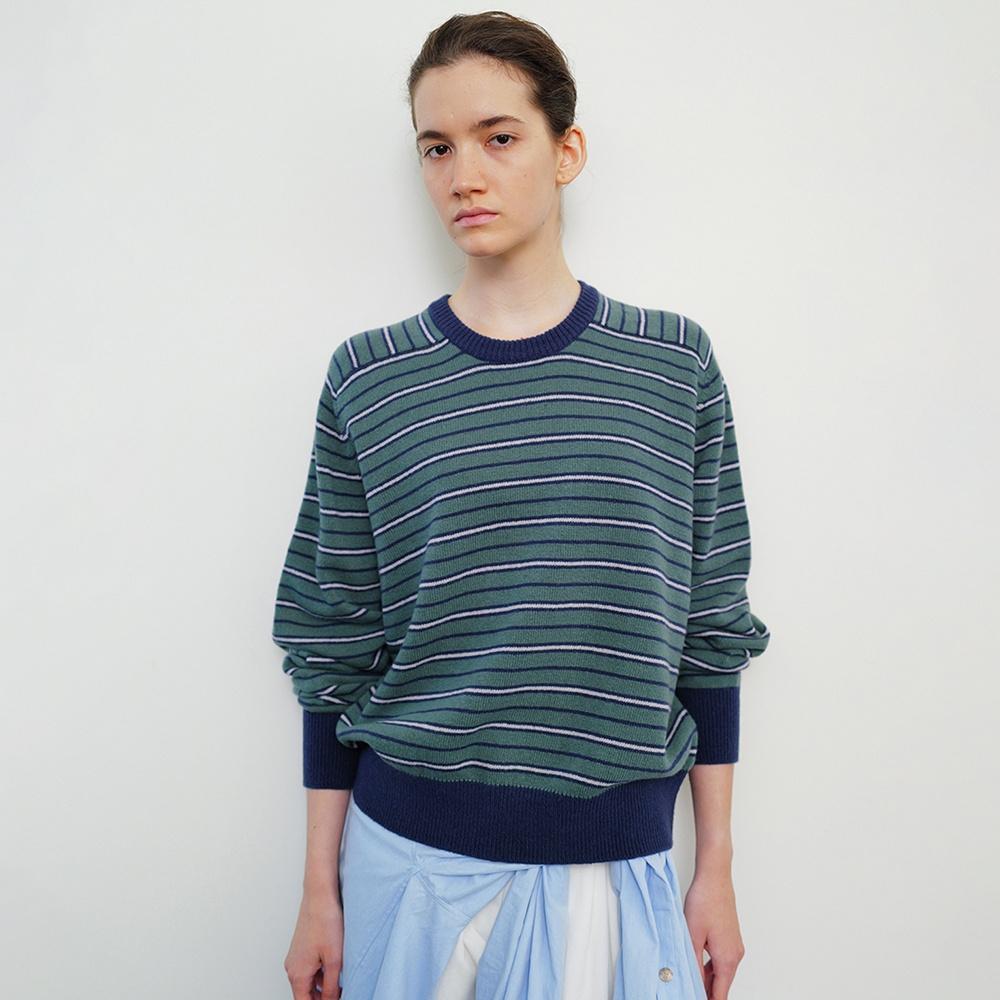 Pencil Stripe Knit in Green