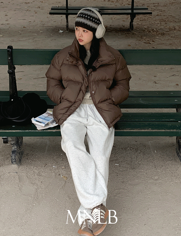 디어먼트 [단독] [패딩1위🏆][20%쿠폰][얼리윈터❄️][3만장돌파/S,M/숏패딩/직진배송][MNLB] 블리스 프리미엄 웰론 하이넥 숏 패딩 점퍼