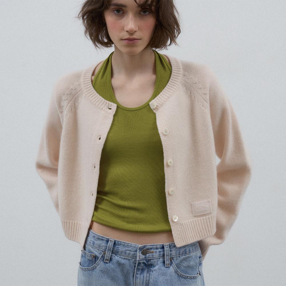 Powder cardigan (soft pink)