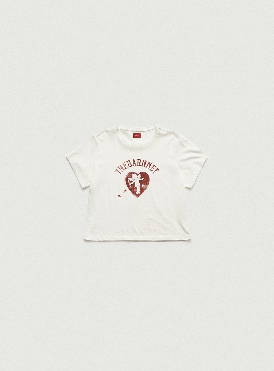 Heart Graphic T-Shirt_Ivory