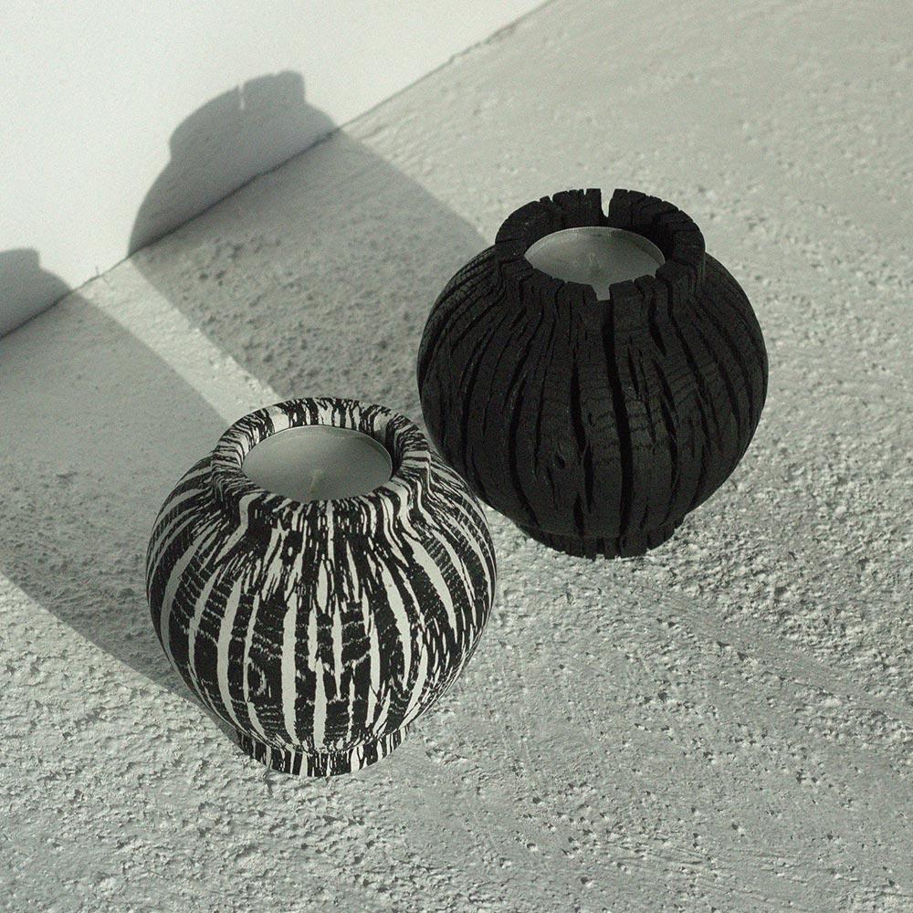 숯자기 시리즈 달항아리 오브제 (M)