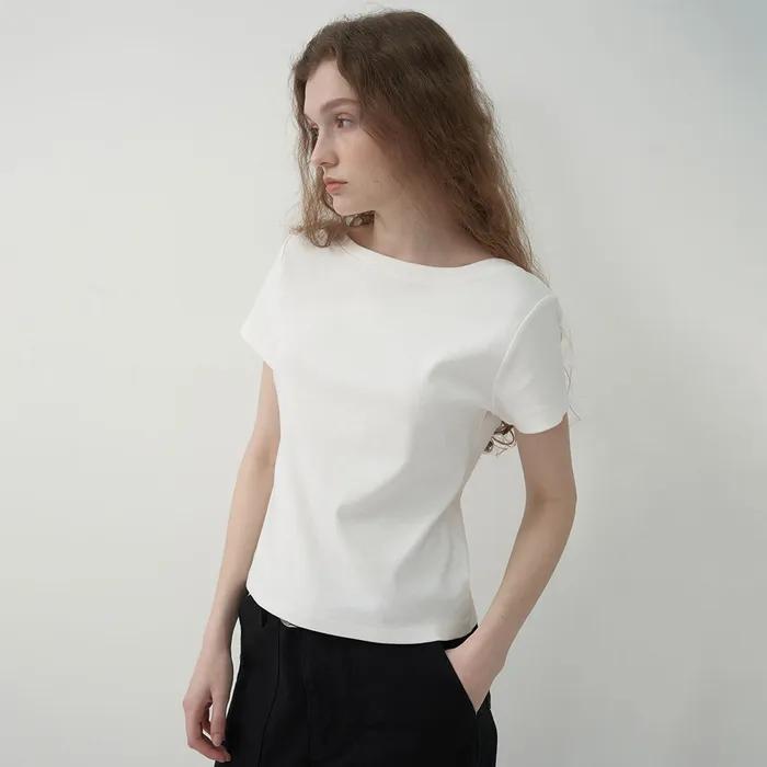 [3차]보트넥 티셔츠 -White