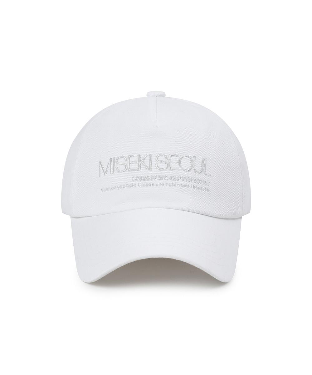 Misekiseoul logo ball cap WHITE