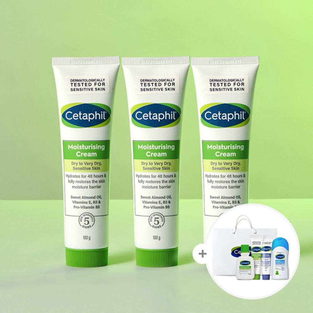 세타필 모이스춰라이징 수분 보습크림 100g 3개(+미니어처 3종)