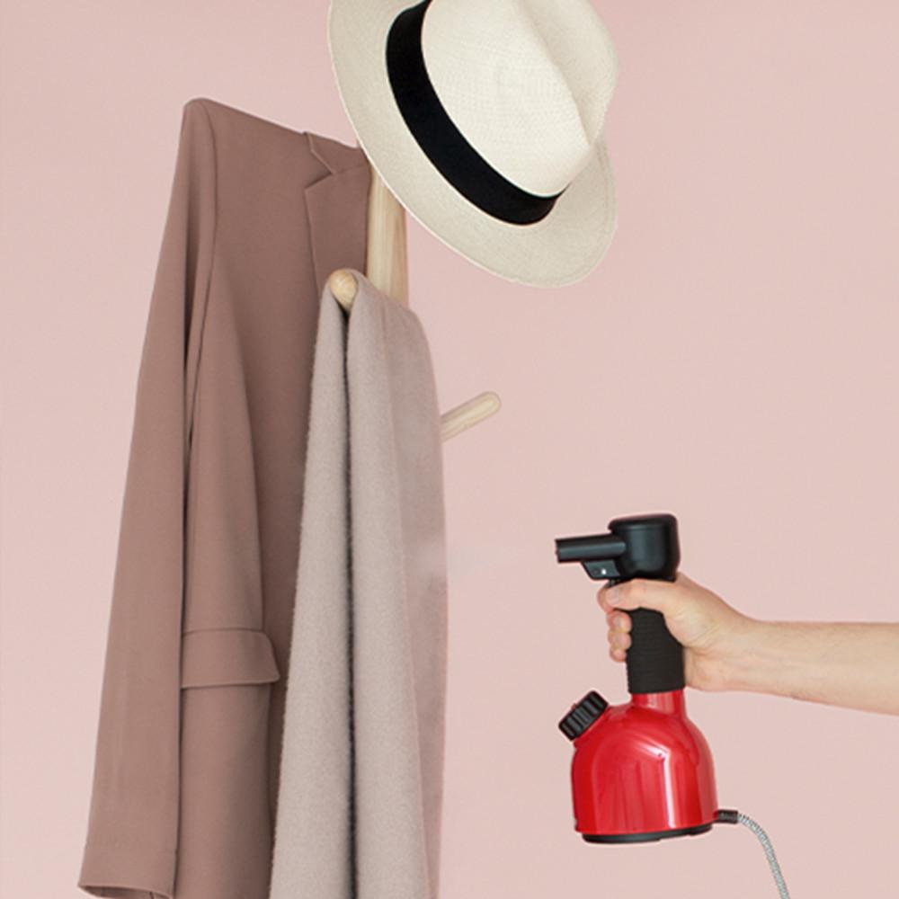 로라스타 핸디스티머 IGGI 스팀다리미 여행용 의류관리기 (레드)+전용석회질제거제