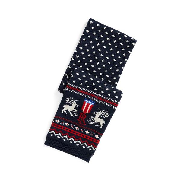 레인디어 코튼 블렌드 스카프 | Ralph Lauren® Korea