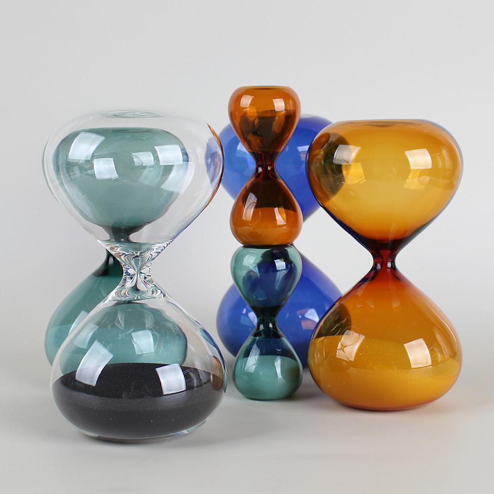 하이타이드 오브제 아워글래스 유리 모래시계 3분 15분 타이머