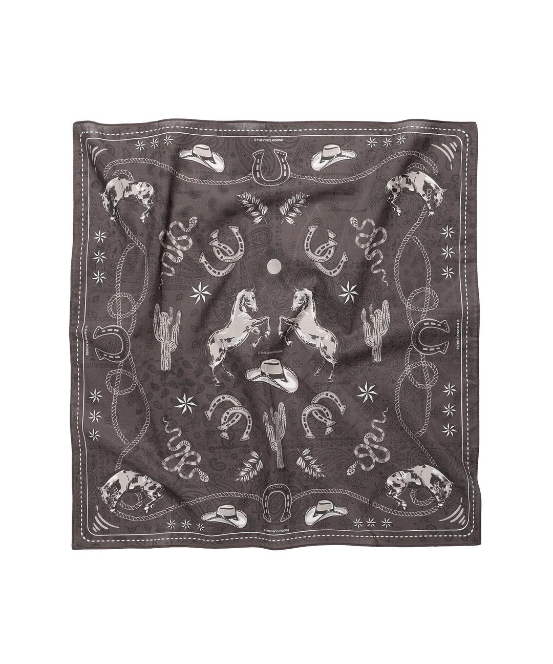 TVH WESTERN PATTERN BANDANA BROWN
