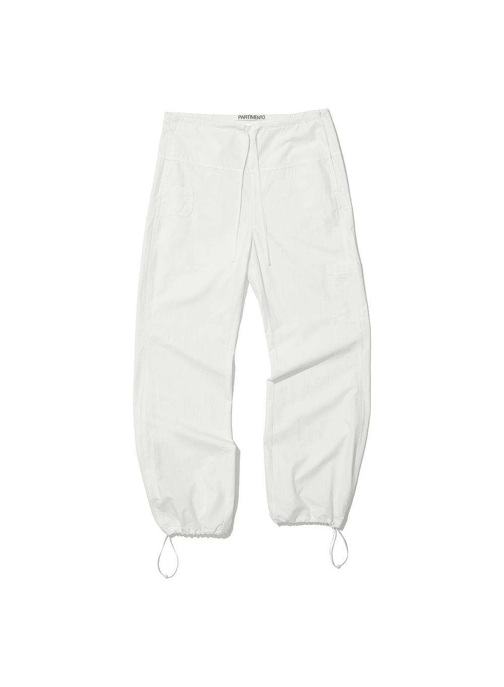 [WOMEN] ROUNDING DRAWSTRING PANTS_WHITE
