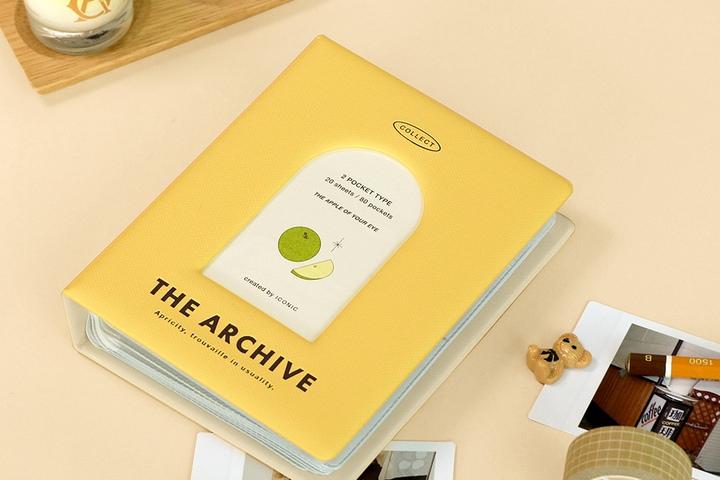 앨범 사진 첩 포토 카드 콜렉트 북 추억 폴라로이드 명함 양면 포켓 선물 아카이브 2단