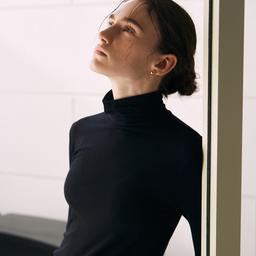 CLASSIC TURTLENECK TOP_BLACK