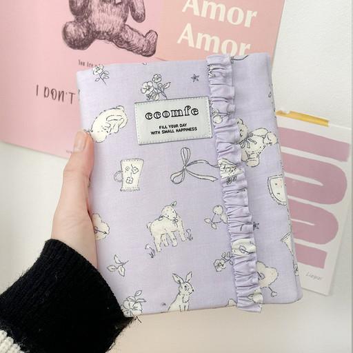 코지 북커버 다이어리 A6 바인더 프릴 밴드 커버