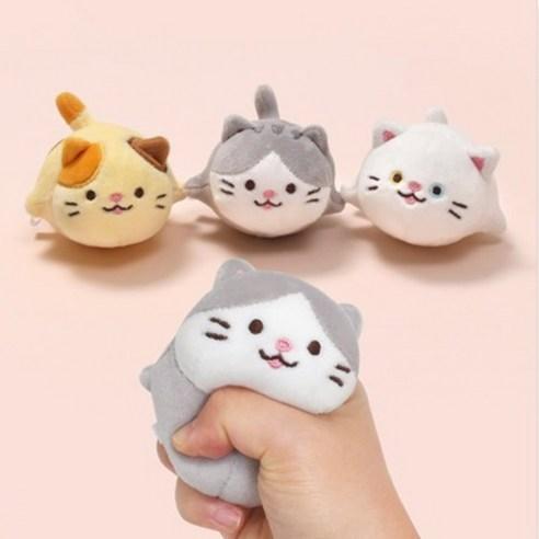 모찌타운 스트레스볼 3종 고등어 오드 치즈, 치즈, 1개 - 동물 | 쿠팡