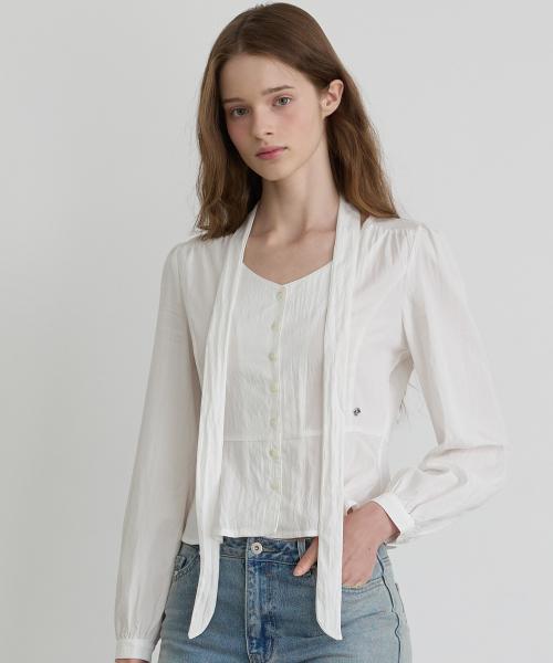 펄  스카프 블라우스 IV