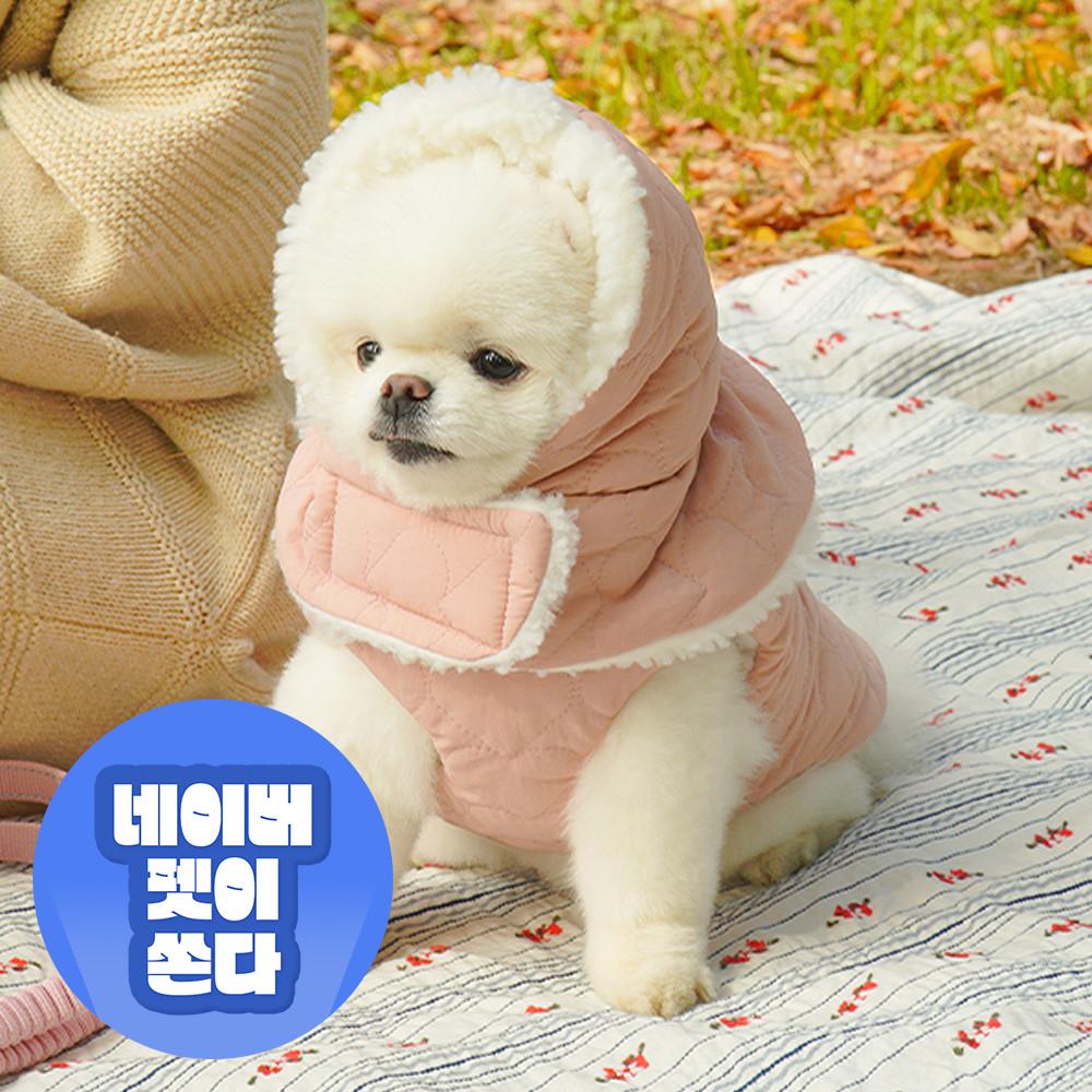 초코펫하우스 강아지패딩 하네스 강아지옷 산책왕 패딩