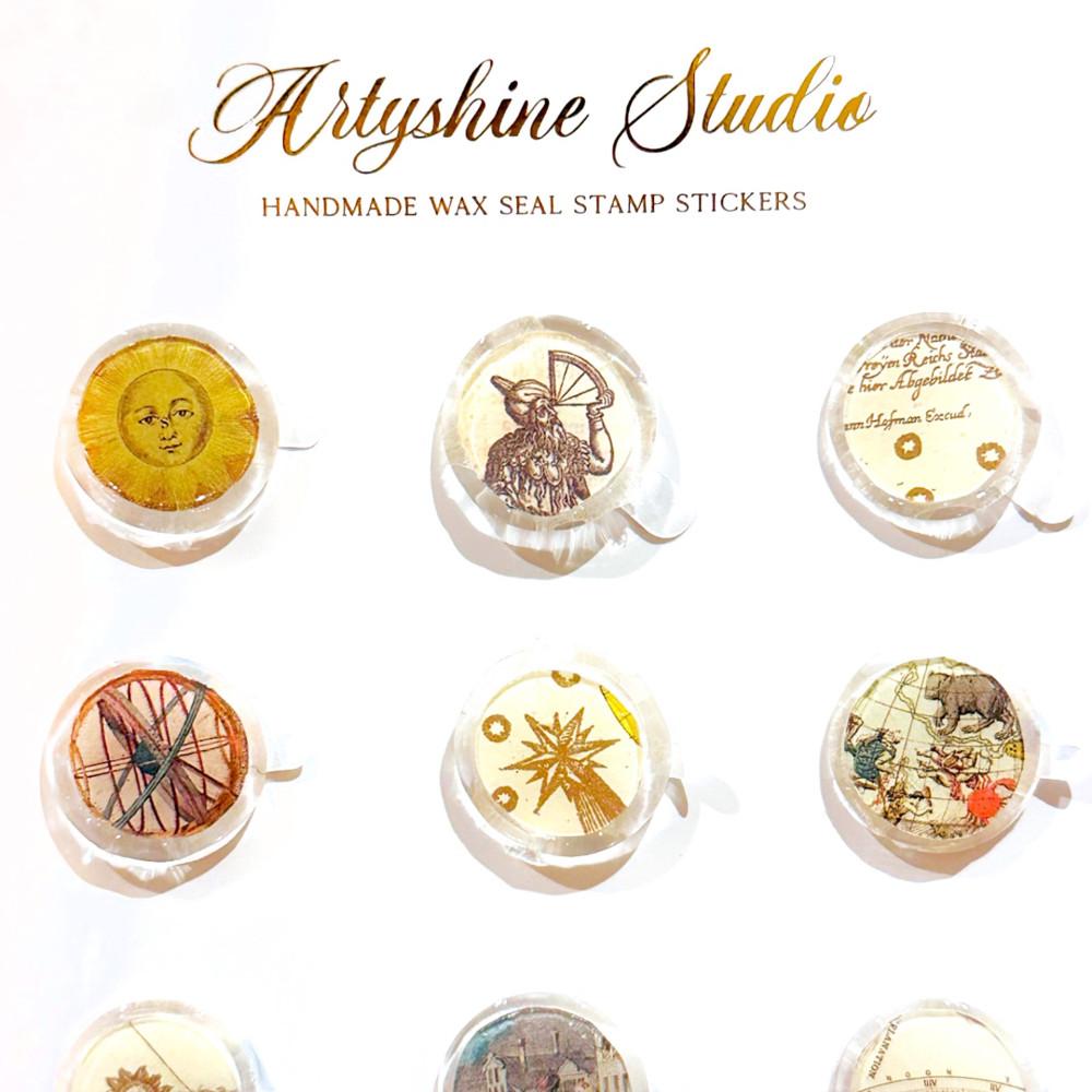 (Wax Seal Stickers ) Constellation 12 Pieces