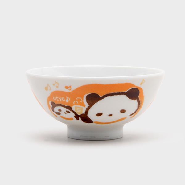 일본제 미농구이 귀여운 밥공기(팬더), (지름 약10.5 cm)