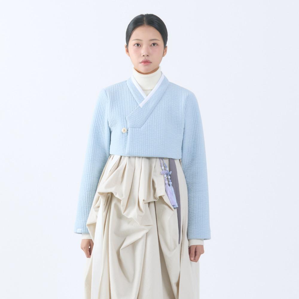 보송 누비 저고리 [스카이블루]