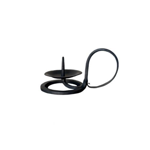 [OMORI WAROSOKU]  CAST IRON CANDLE HOLDER WITH ROUND HANDLE
